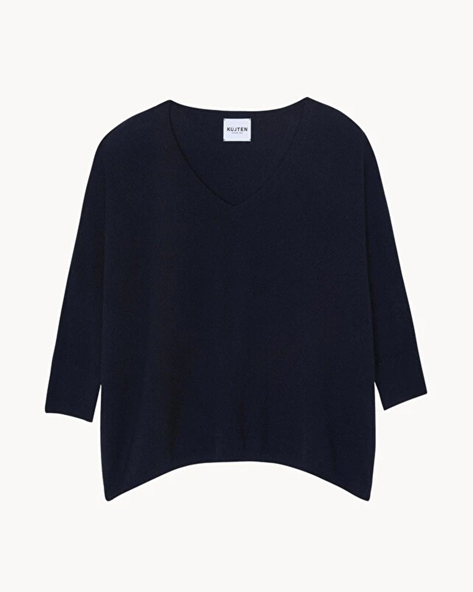 Kujten Minie V Neck in Marine Fonce