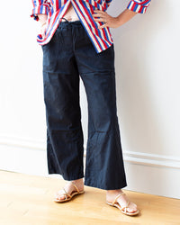 LLEA BLUE Sailor Pant in Ink Cotton Poplin 1 - Bliss Boutiques
