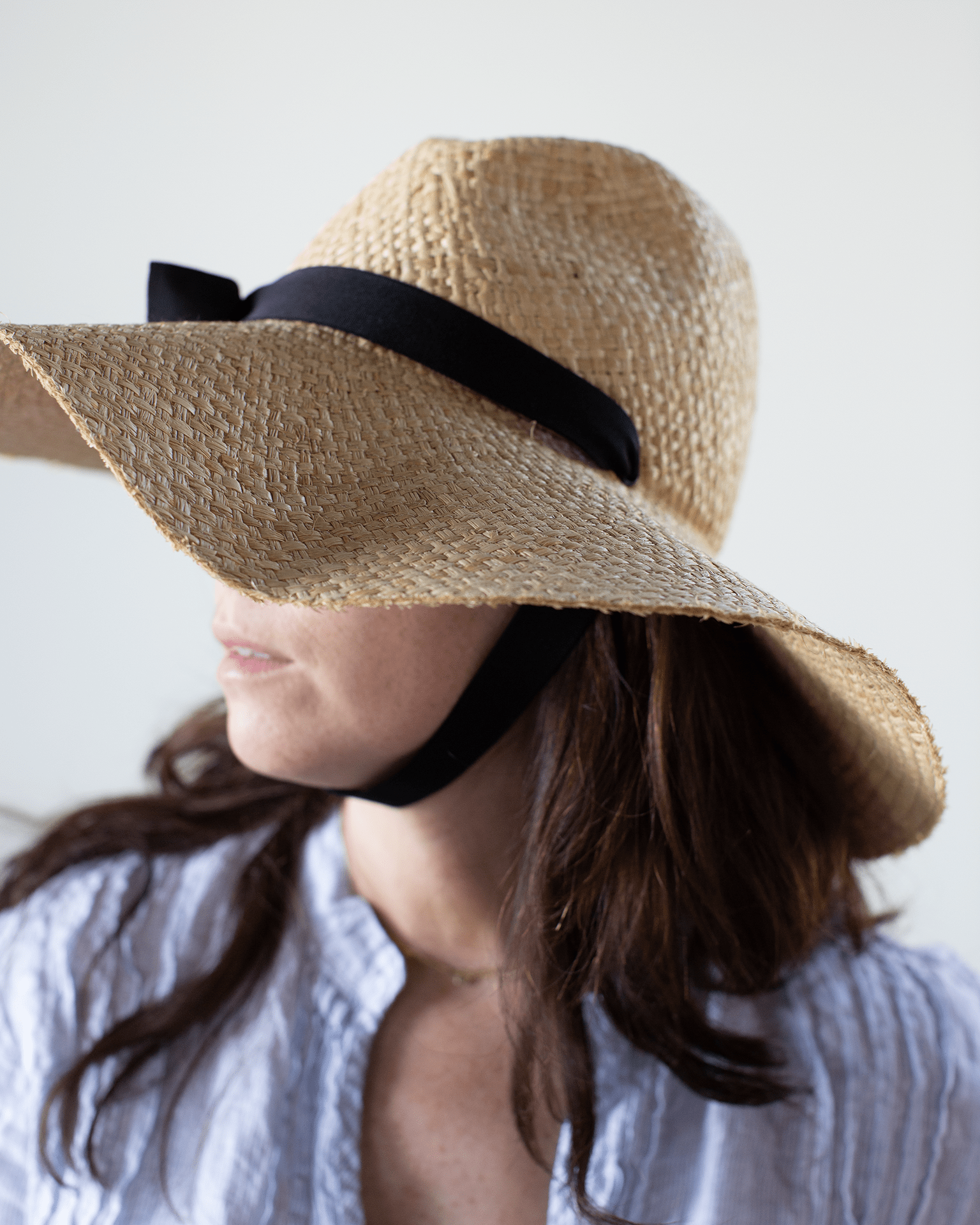 Lola Hats Full Sun in Natural/Black