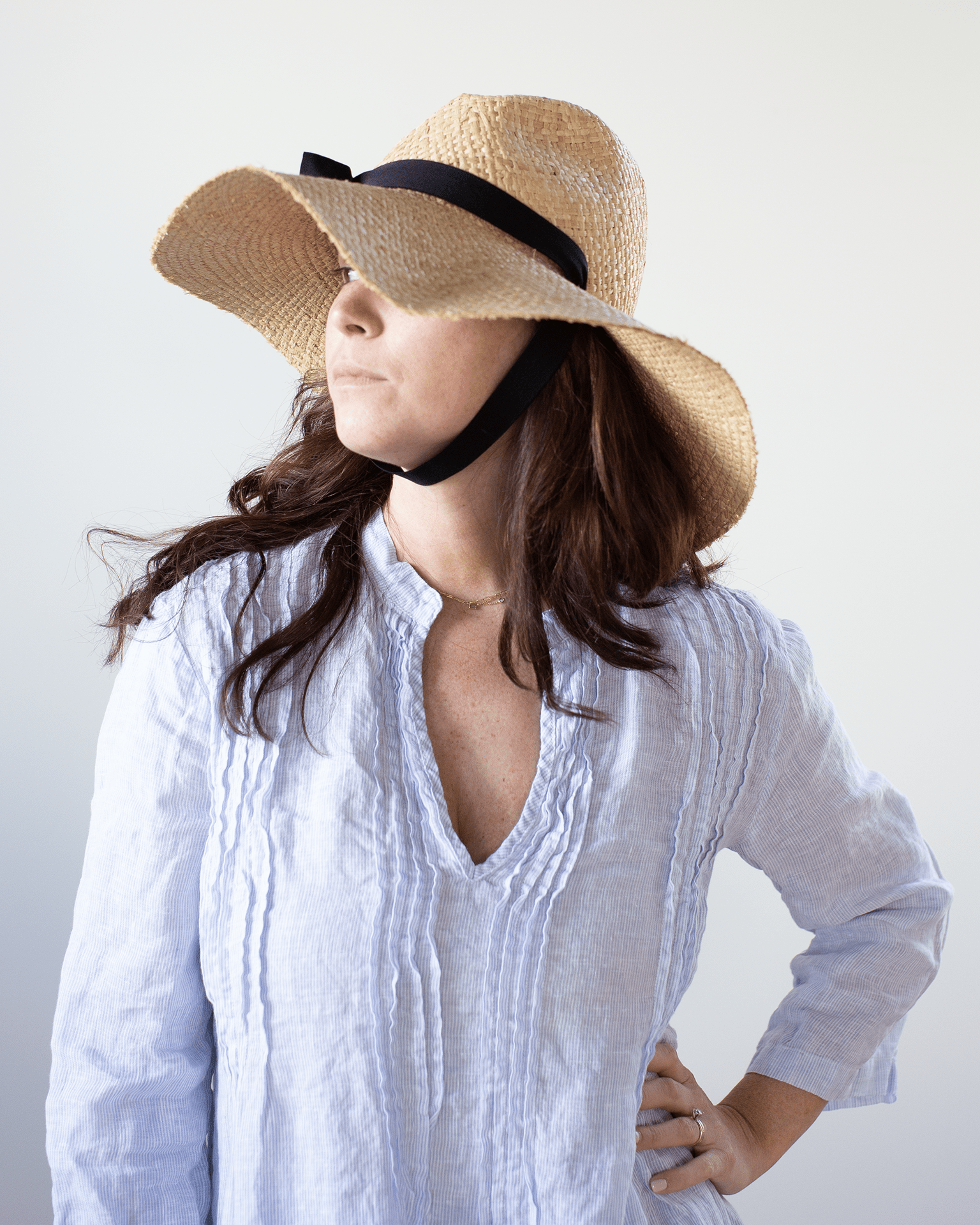 Lola Hats Full Sun in Natural/Black