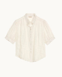 MABE Alli Emb S/S Top in Ecru 3 - Bliss Boutiques