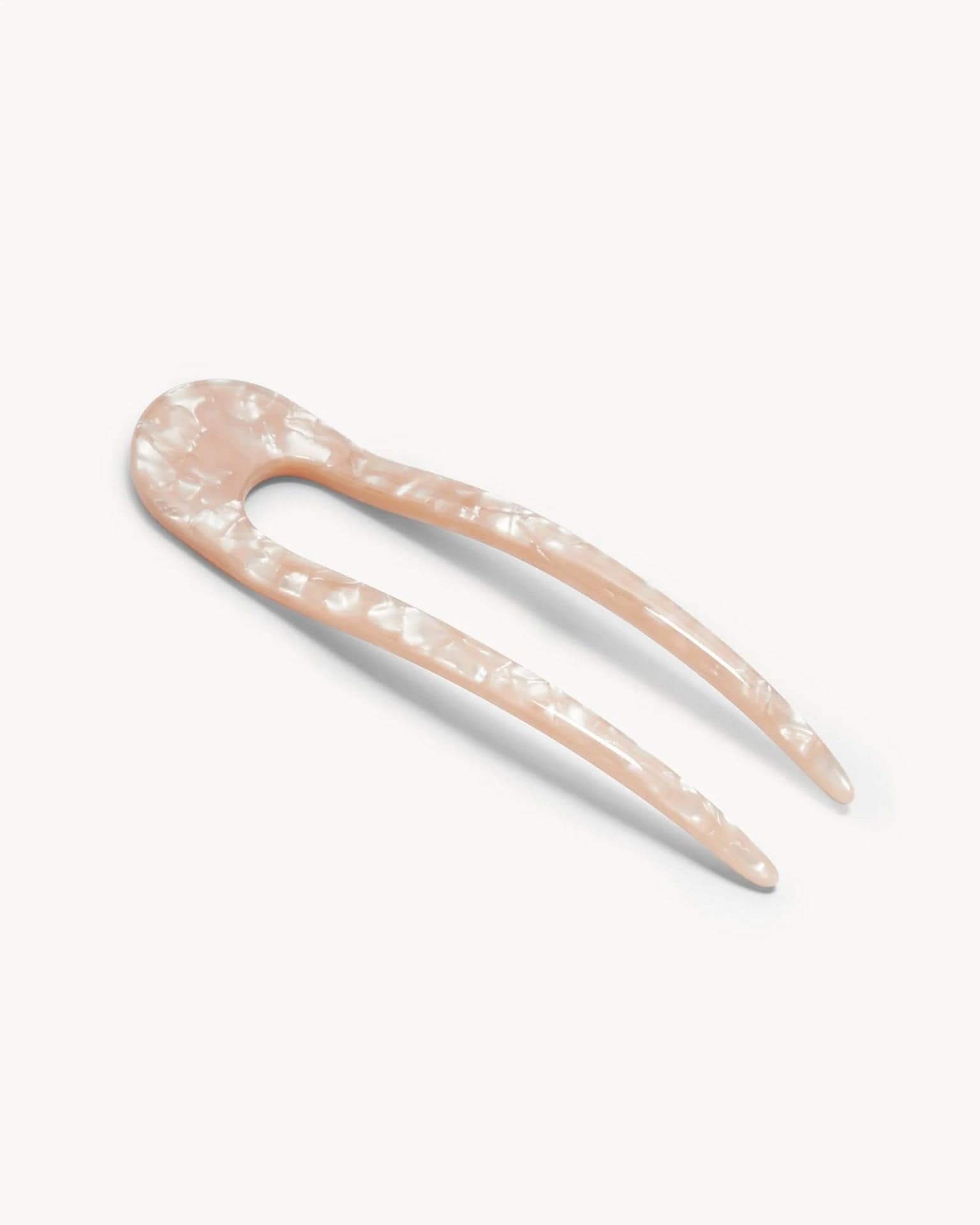 Machete Accessories French Hair Pin in Peach Shell