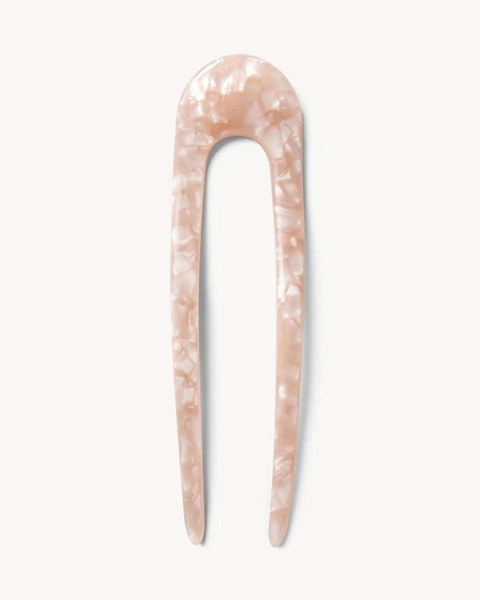 Machete Accessories French Hair Pin in Peach Shell