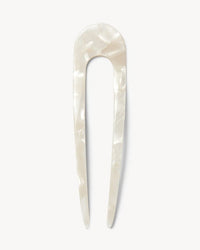 Machete Accessories French Hair Pin in White Shell
