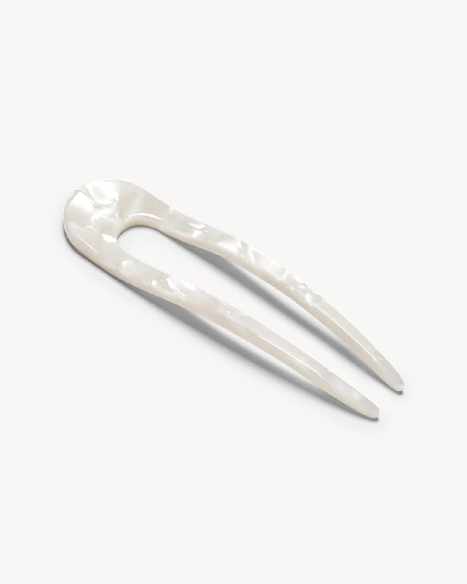 Machete Accessories French Hair Pin in White Shell
