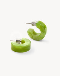 Machete Jewelry Muse Hoops in Pistachio