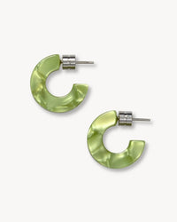 Machete Jewelry Muse Hoops in Pistachio