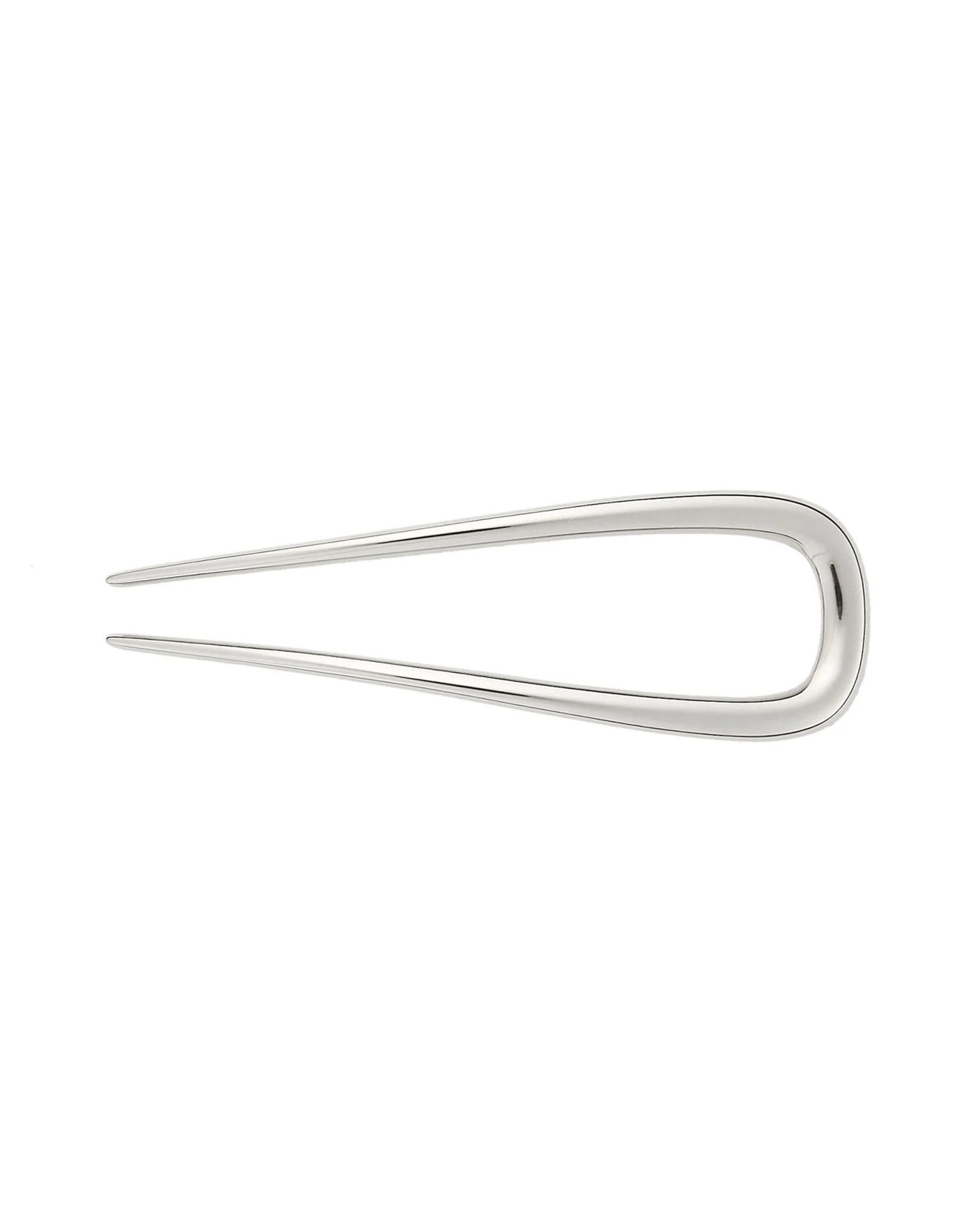 Machete Accessories Silver Petite Oval French Hair Pin in Silver