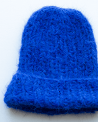Shaggy Alpaca Hat in Electric Blue - Bliss Boutiques