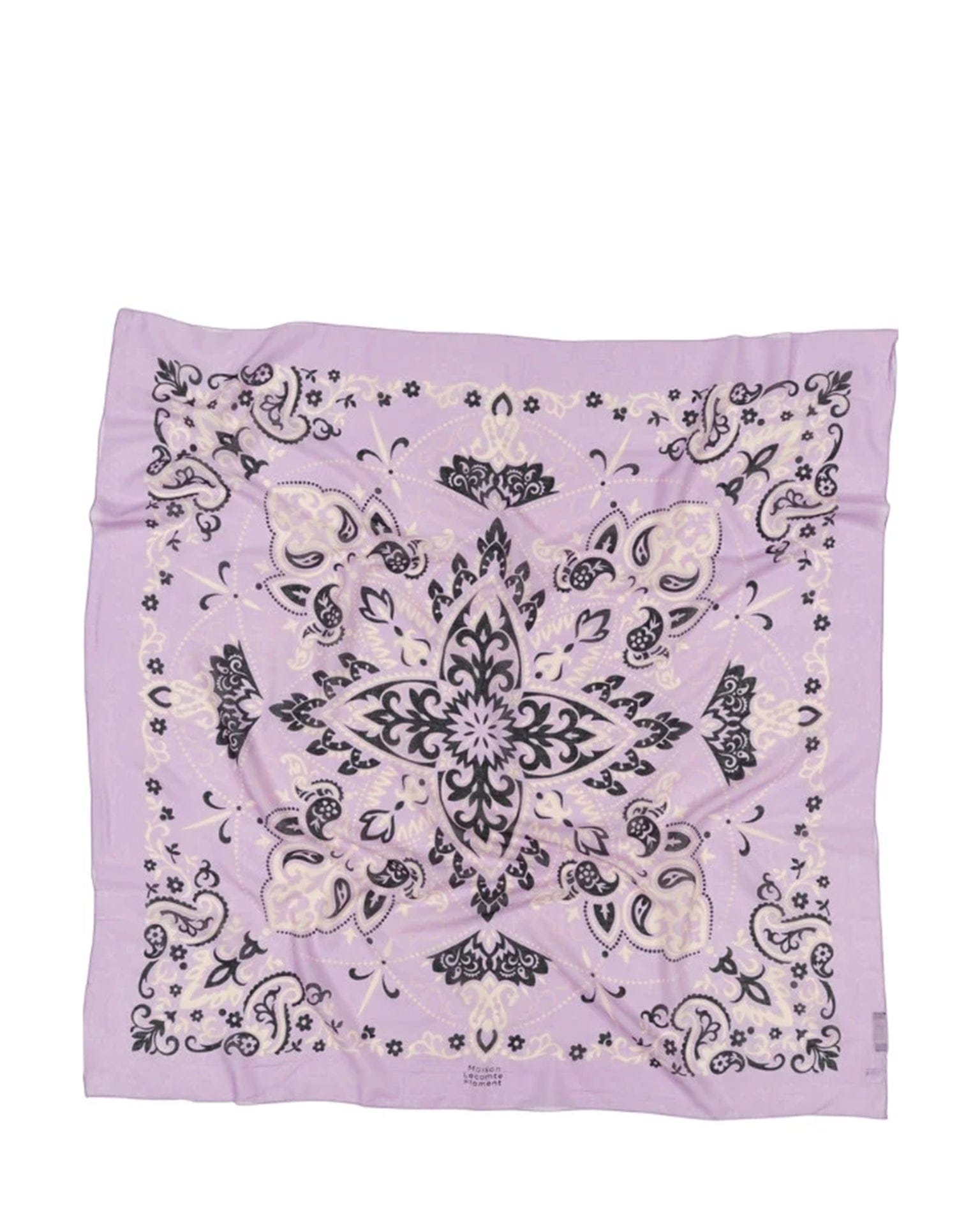 Maison Lecomte Flament Classic Cotton Bandana in Lilas