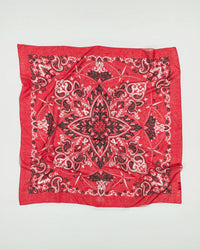 Maison Lecomte Flament Classic Cotton Bandana in Red 2 - Bliss Boutiques