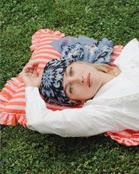 Maison Lecomte Flament Classic Cotton Bandana in Riviera