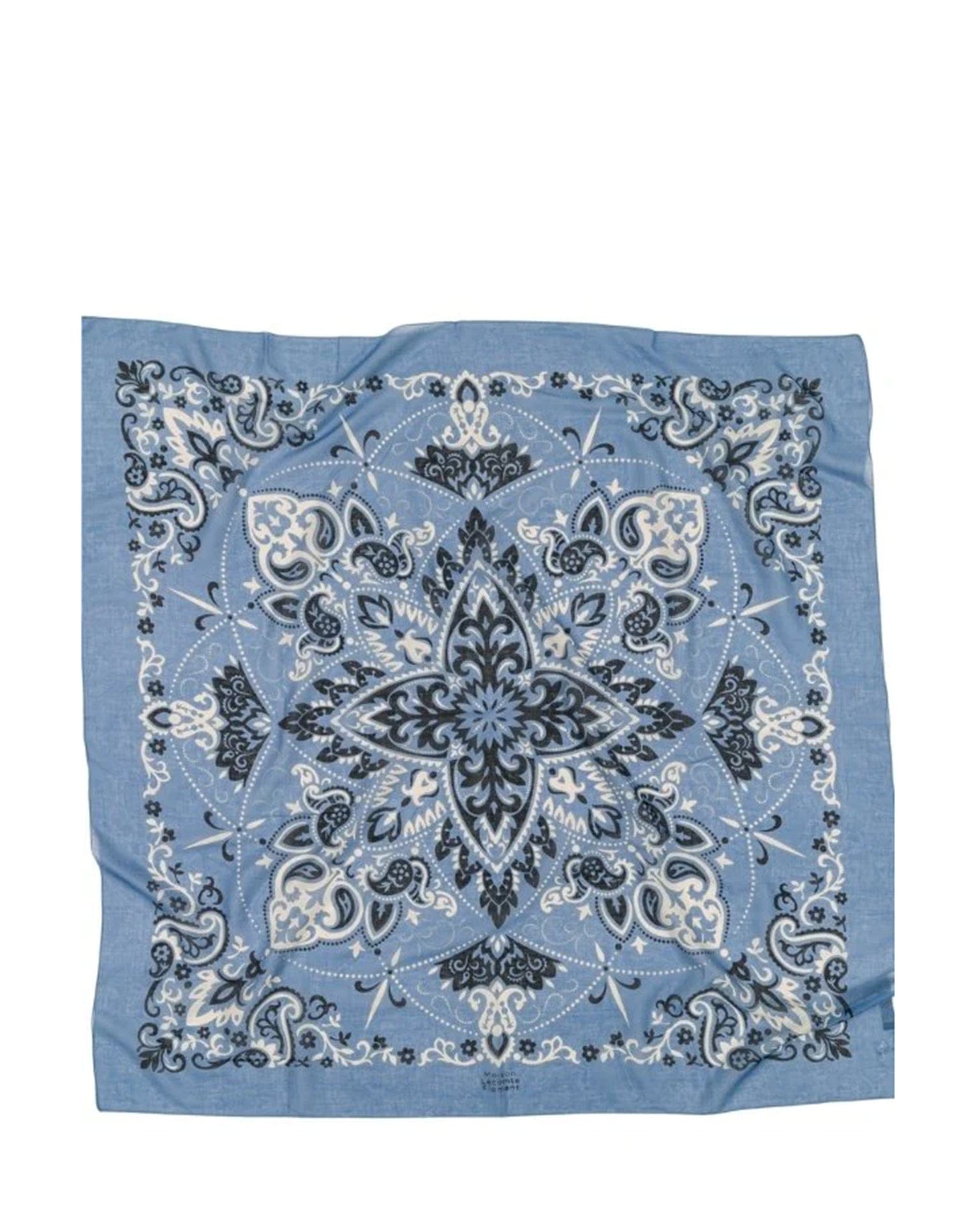 Maison Lecomte Flament Classic Cotton Bandana in Riviera