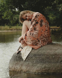 Maison Lecomte Flament Costa Brava Sarong Med in Coral 1 - Bliss Boutiques