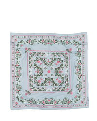 Maison Lecomte Flament Accessories Ciel Secret Garden Cotton Bandana in Ciel