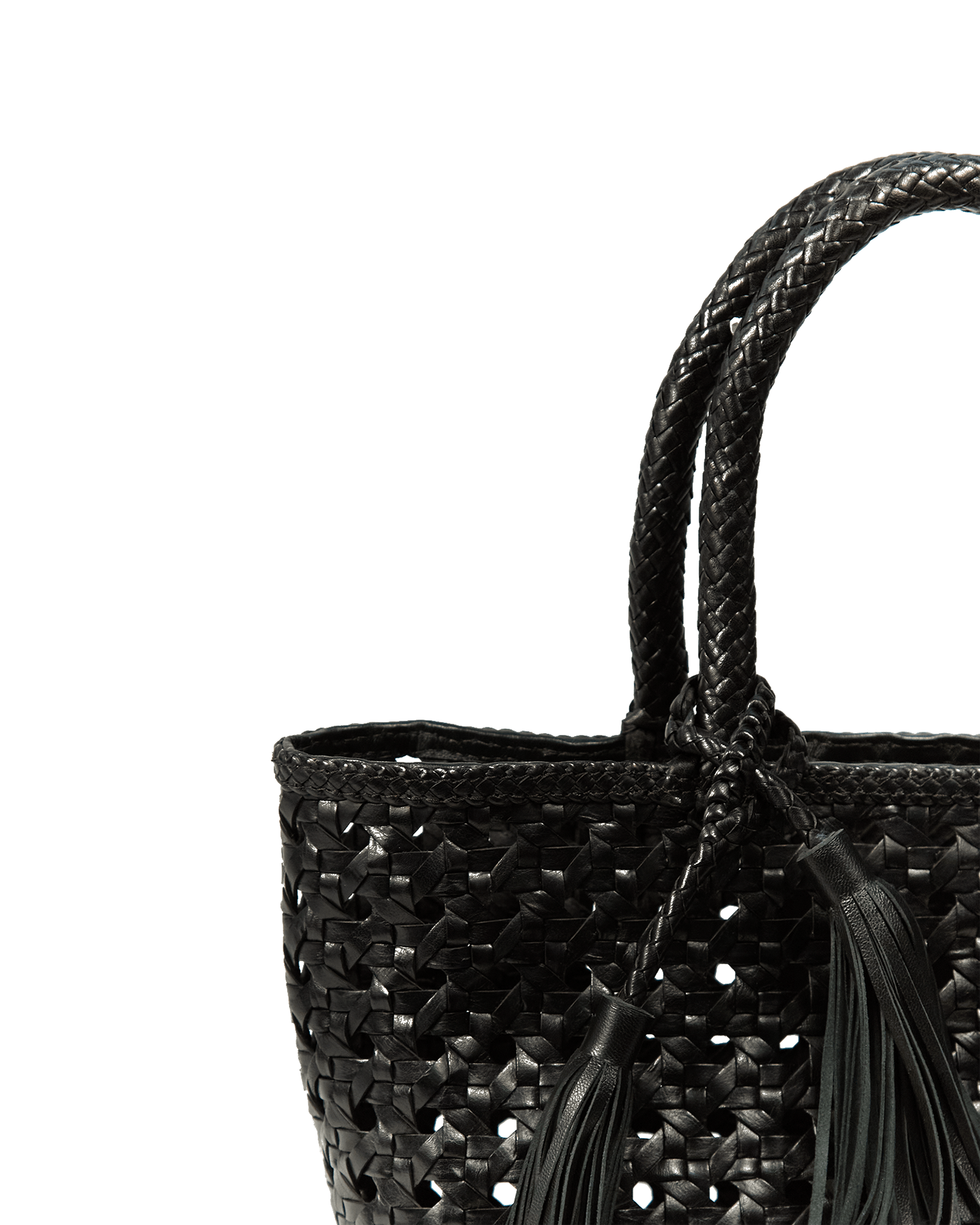 Maison N.H Paris Accessories Black Malibu Cuir Bag in Black