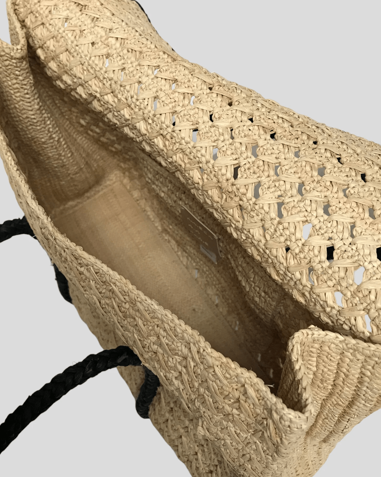 Maison N.H Paris Violette Flap Bag in Natural/Noir