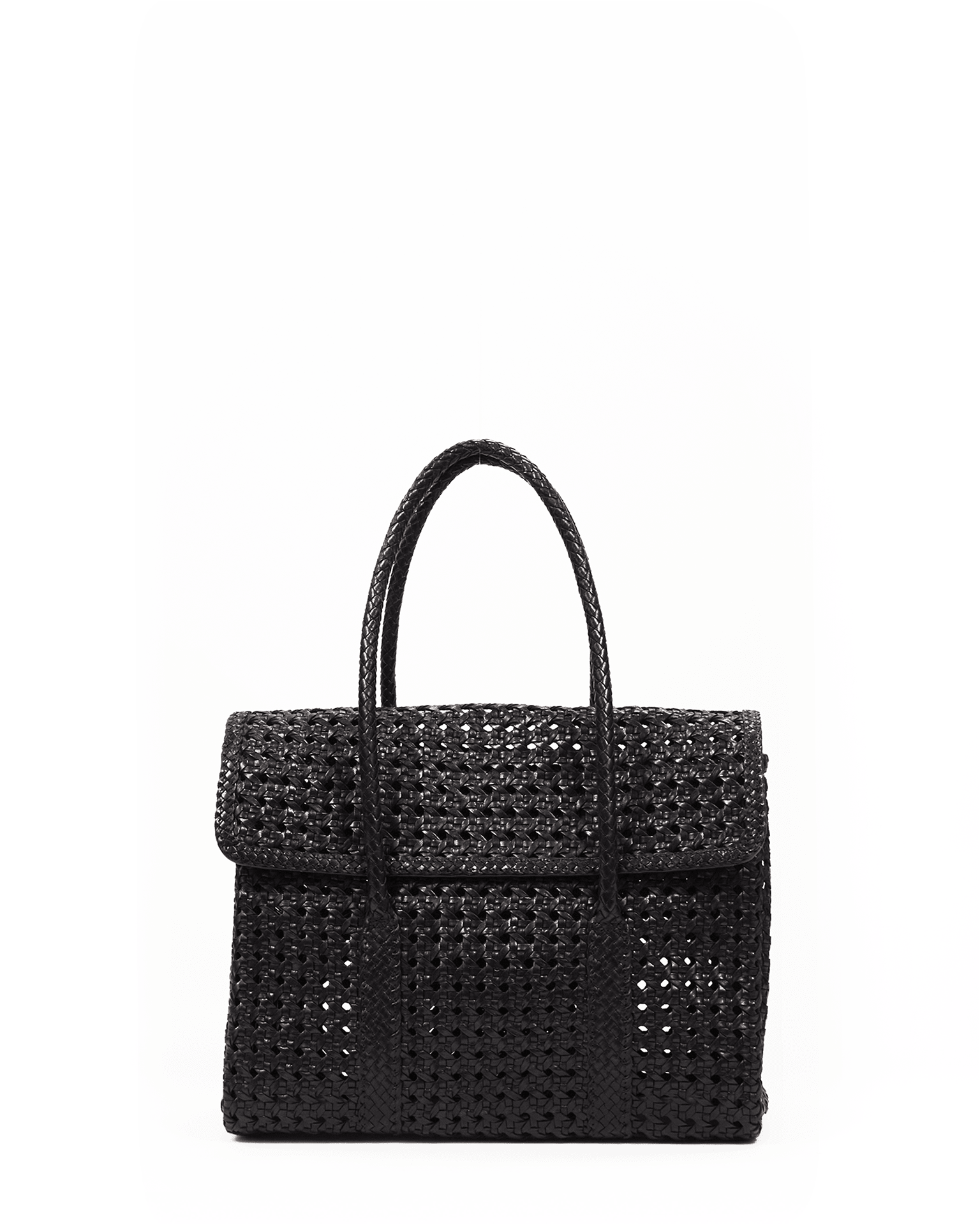 Maison N.H Paris Violette Petit Cuir Flap Bag in Black - Bliss Maison N.H Paris Violette Petit Cuir Flap Bag in Black - Bliss