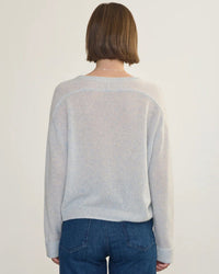 Margaret O'Leary Crew Neck Roll Sleeve Pullover in Arctic