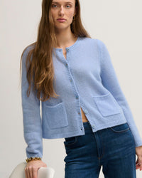 Margaret O'Leary Coco Cardigan in Tide 1 - Bliss Boutiques