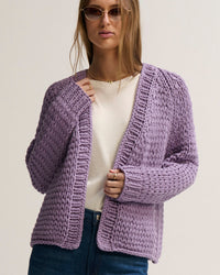 Margaret O'Leary Rosalie Handknit in Lavender 1 - Bliss Boutiques