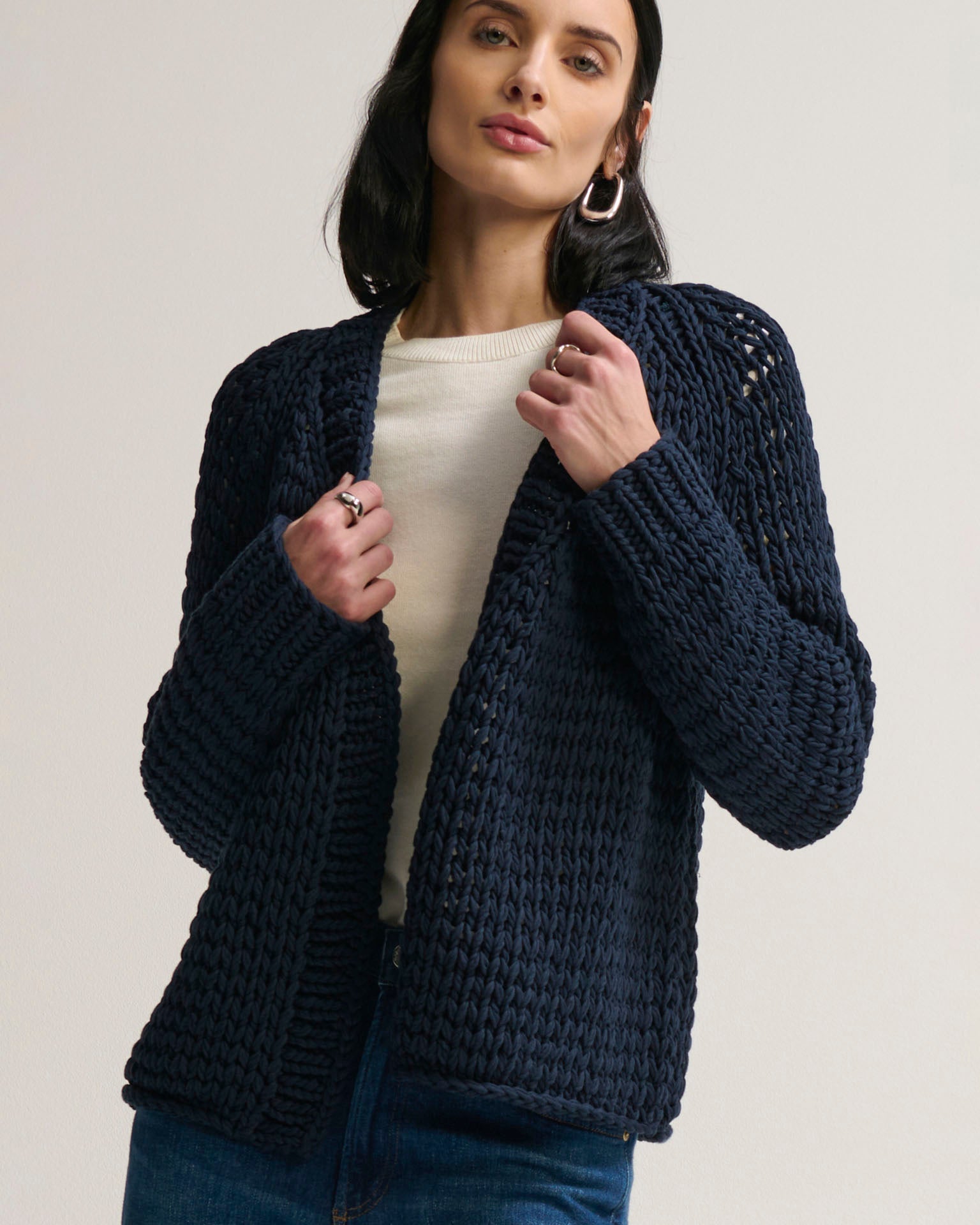 Rosalie Handknit in Navy