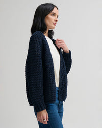 Margaret O'Leary Rosalie Handknit in Navy 2 - Bliss Boutiques