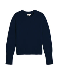 Demylee Clothing Micha Cotton Sweater in Navy