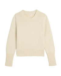 Micha Cotton Sweater in Off White
