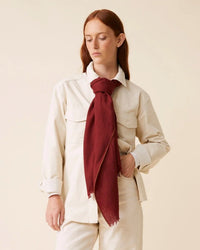 Moismont Scarf No 100 in Red Wine