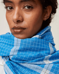 Moismont Scarf No 725 in Blue Worker