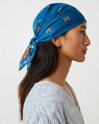 Moismont Fichu Scarf No 652 in Indigo 3 - Bliss Boutiques