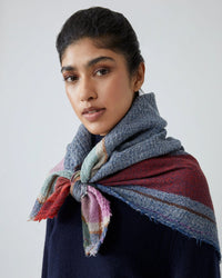 Moismont Accessories Indigo Maddy Scarf No 687 in Indigo
