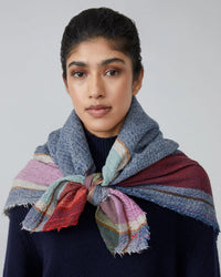 Moismont Accessories Indigo Maddy Scarf No 687 in Indigo