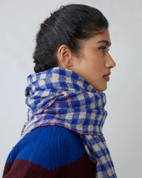 Moismont Paolo Wool Scarf No 703 in Royal Blue