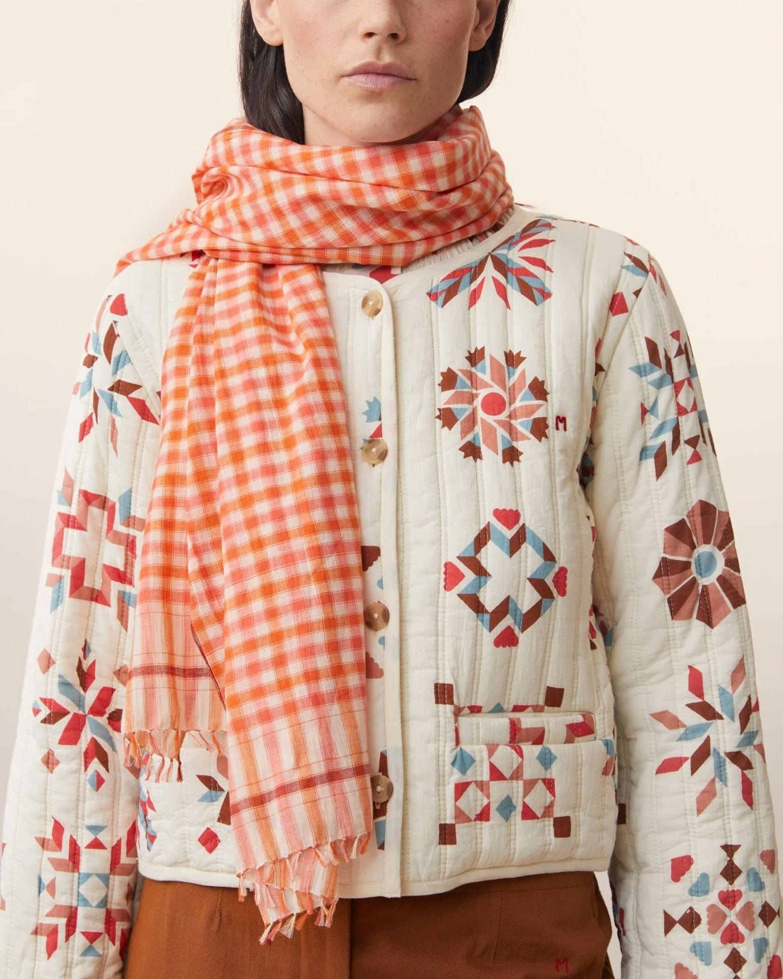 Moismont Scarf No 769 in Pop Pink