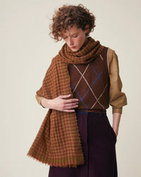 Moismont Scarf Vichy No 693 in Violin 1 - Bliss Boutiques
