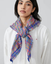 Moismont Accessories Daisy Pink Stewart Scarf No 801 in Daisy Pink