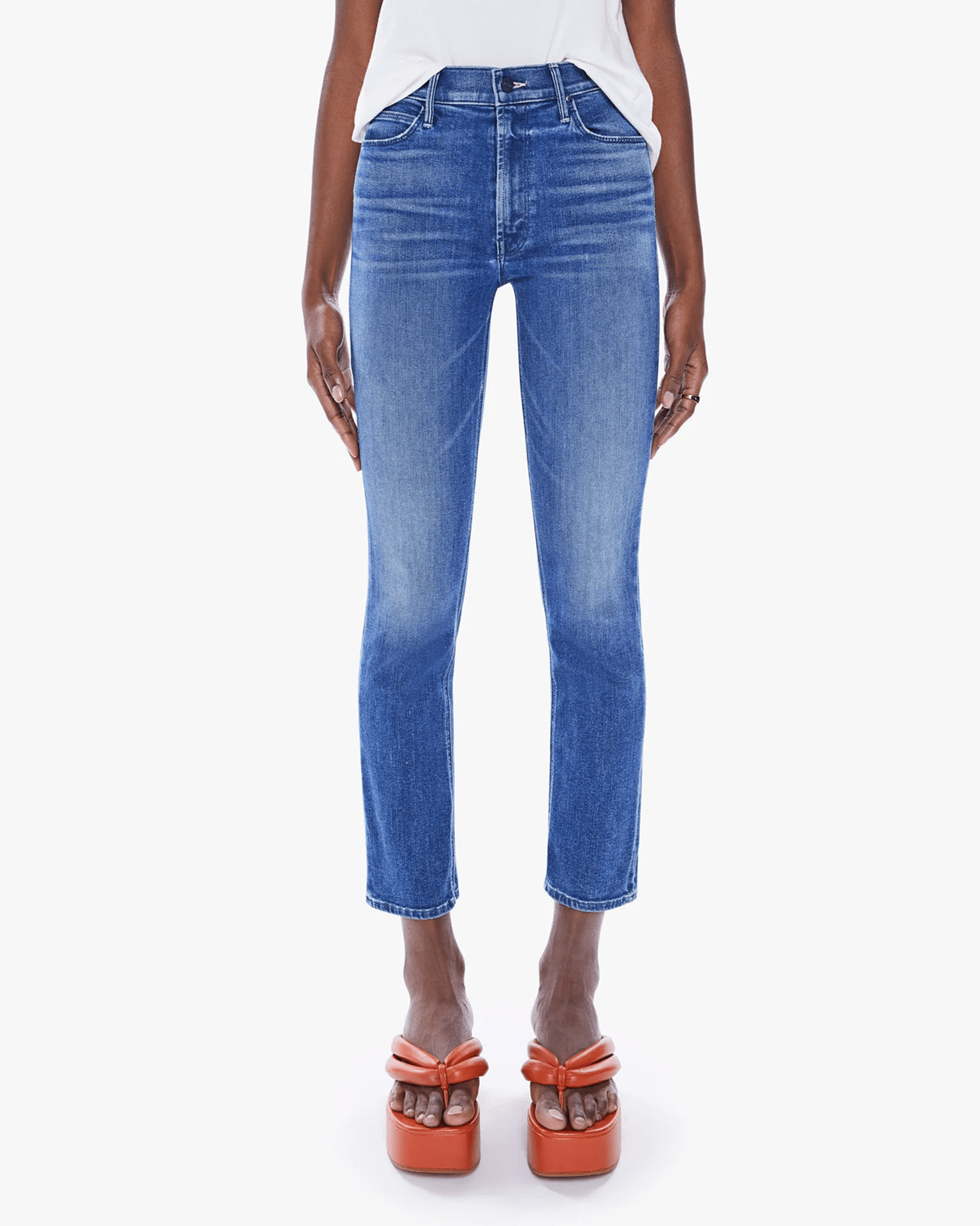 Mother The Mid Rise Dazzler Ankle in Wish On A Star