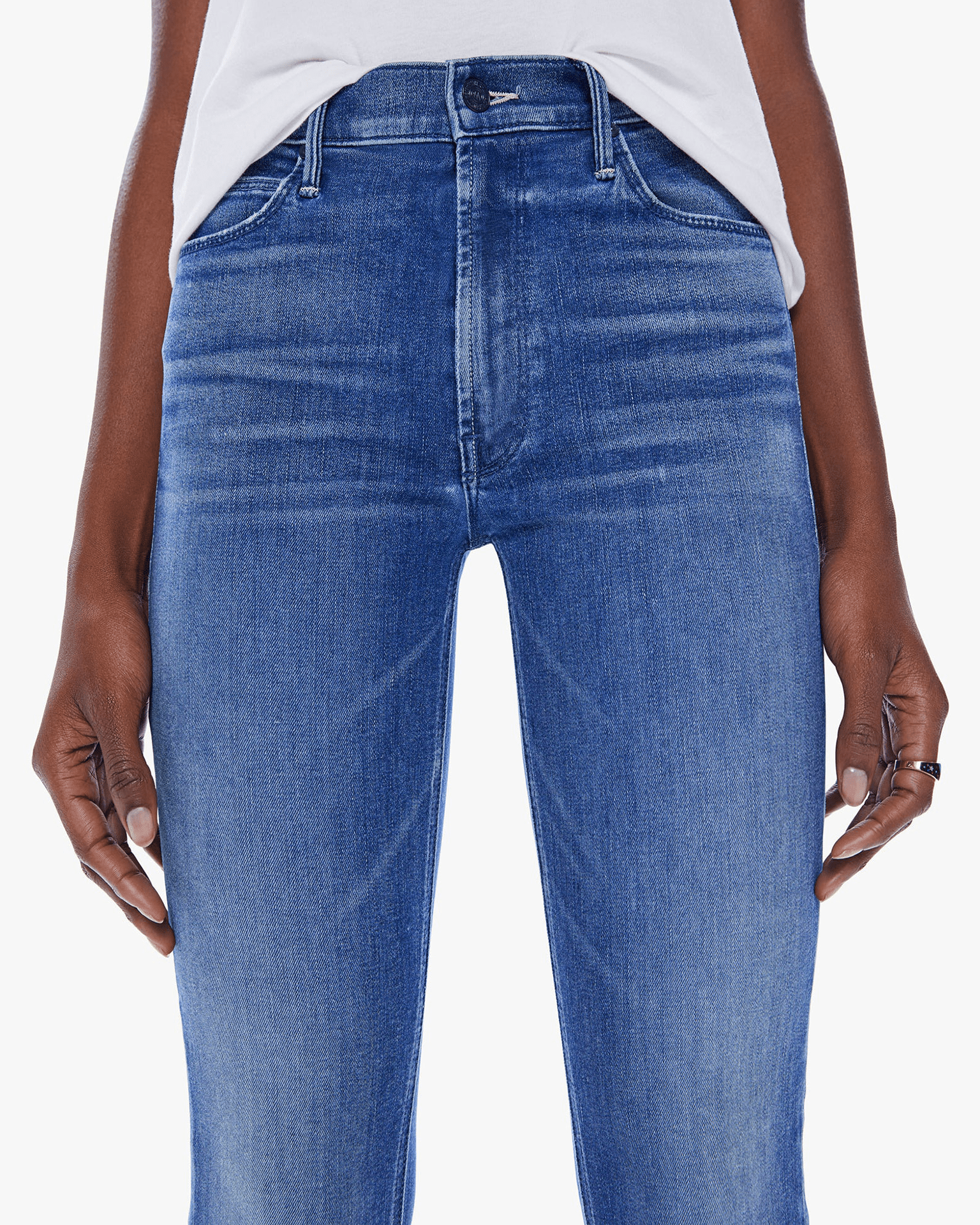 Mother The Mid Rise Dazzler Ankle in Wish On A Star