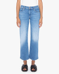 Mother The Mid Rise Rambler Zip Ankle in Out Of The Blue
