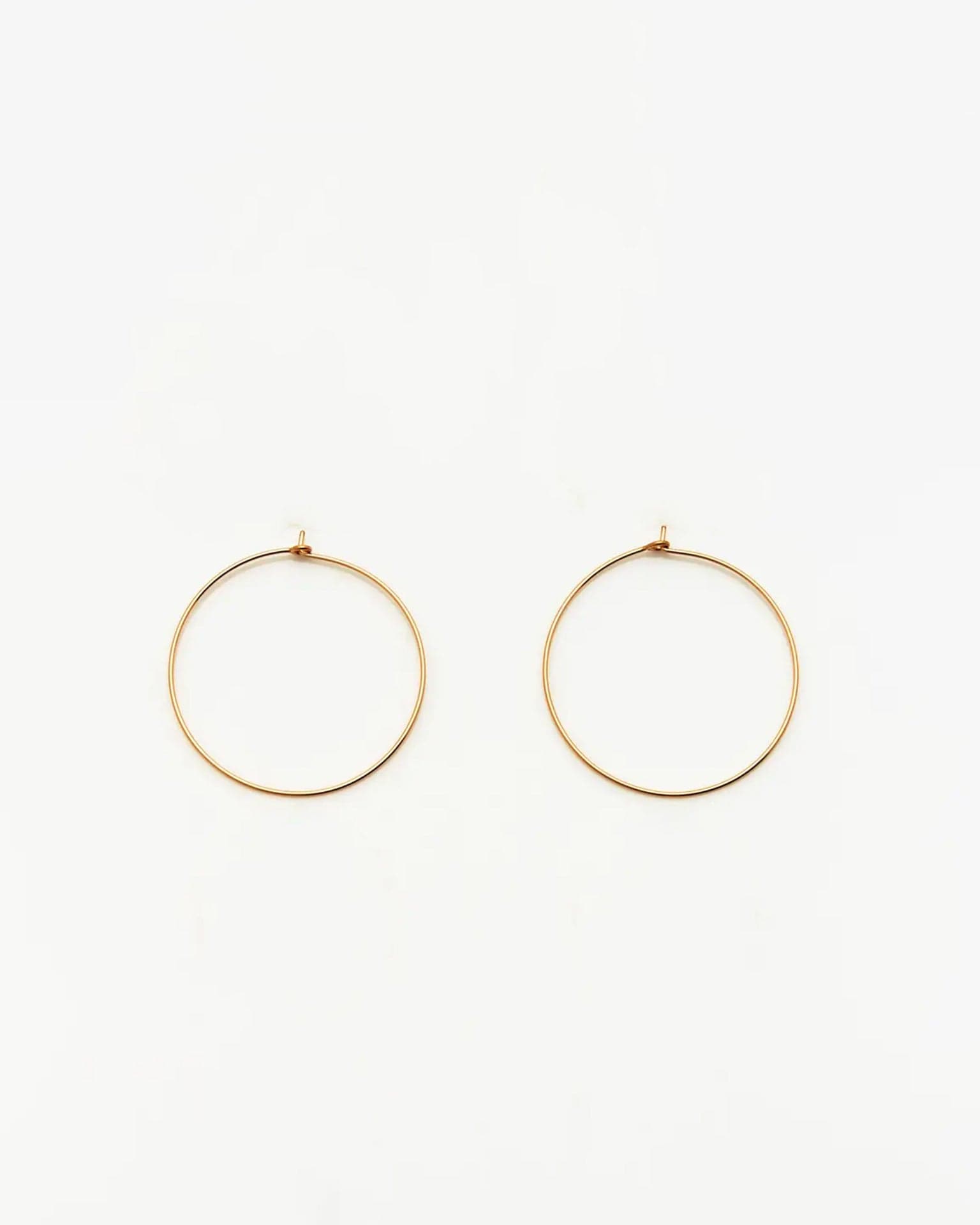 Nashelle Large Classic Hoop Earrings in 14K Gold Fill