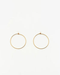 Nashelle Large Classic Hoop Earrings in 14K Gold Fill