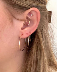 Nashelle Medium Classic Hoop Earrings in 14K Gold Fill