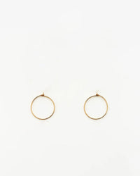 Nashelle Medium Classic Hoop Earrings in 14K Gold Fill