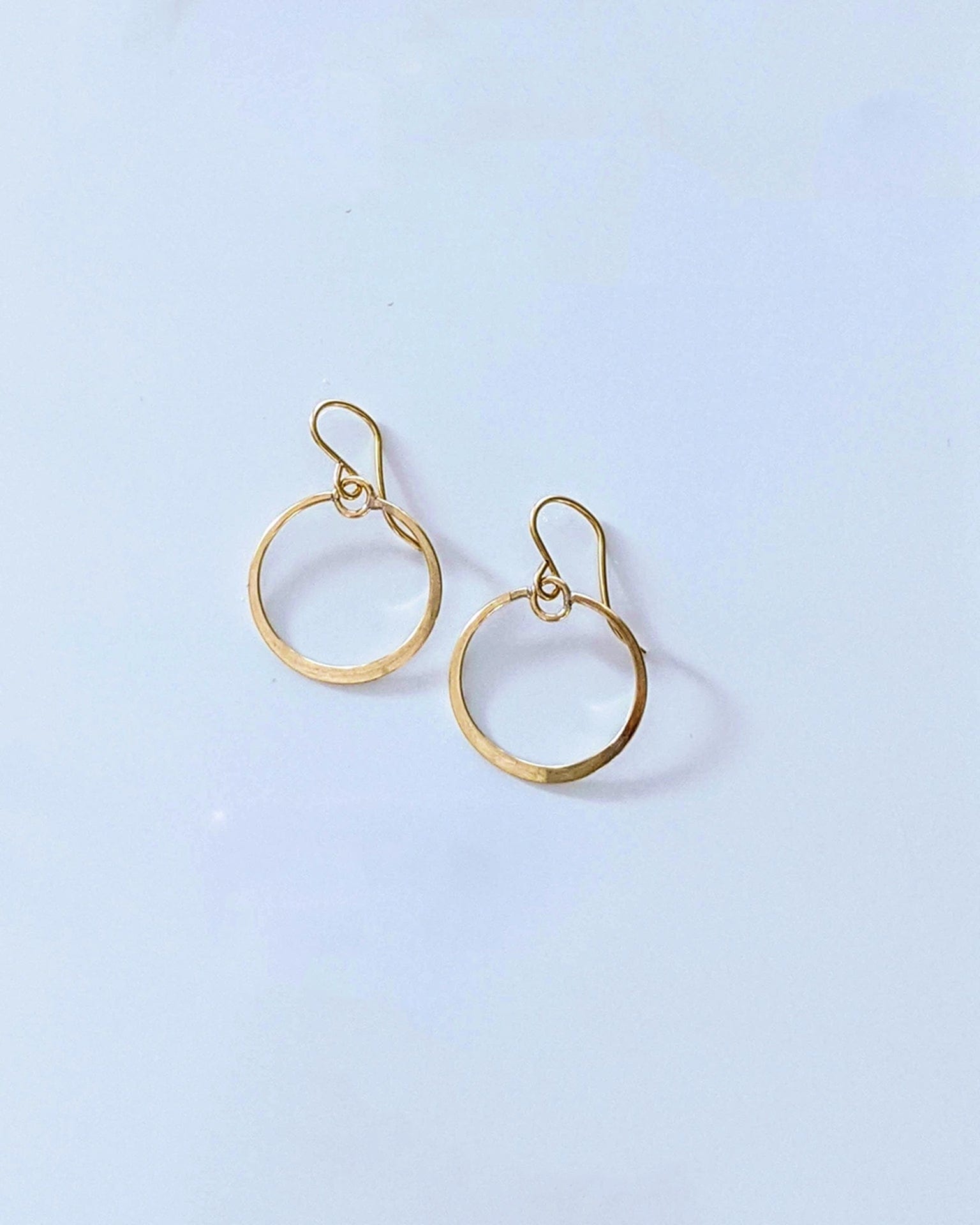 Nashelle Muse Circle Earrings, Medium in Gold