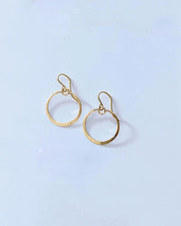 Nashelle Muse Circle Earrings, Medium in Gold