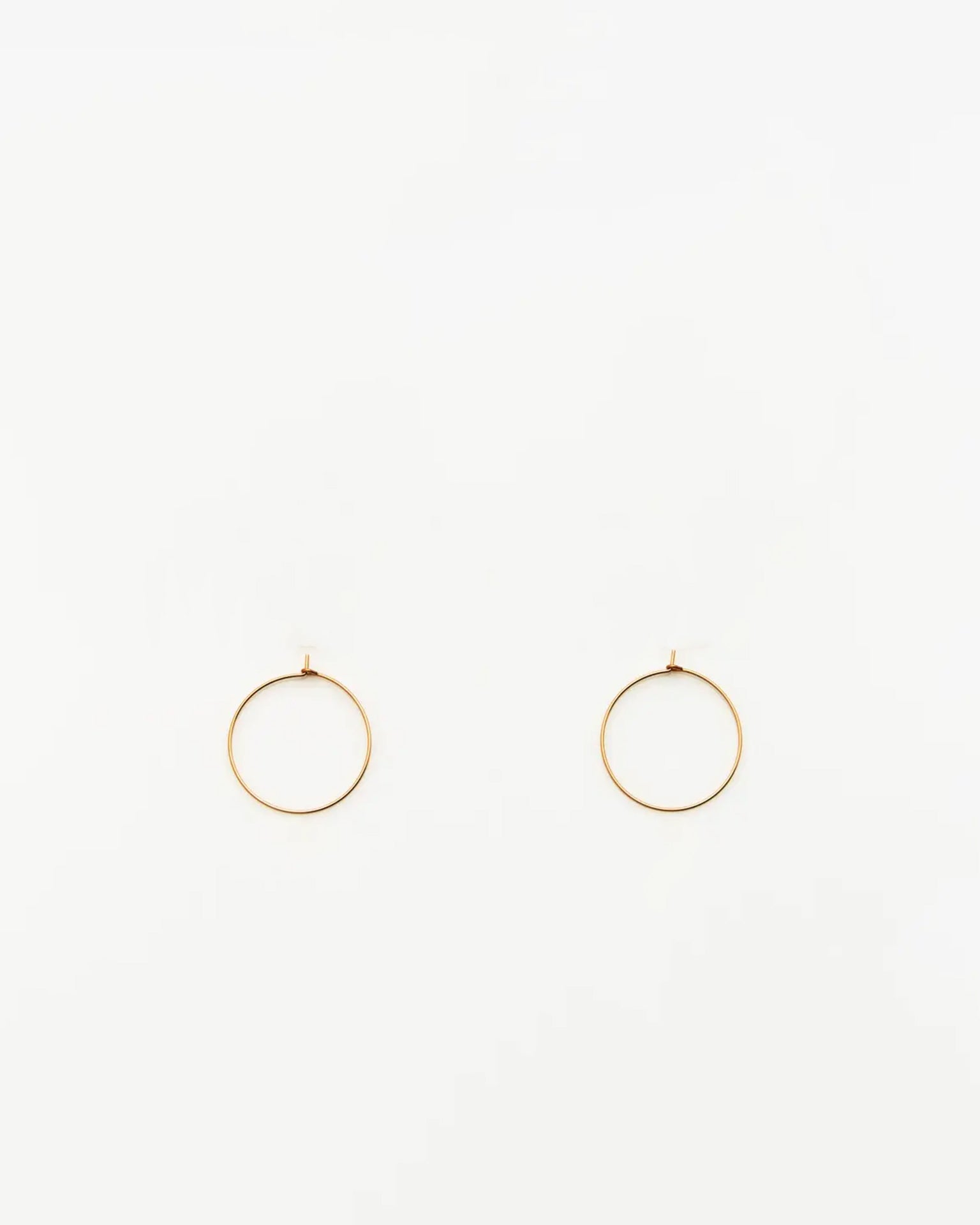 Nashelle Small Classic Hoop Earrings in 14K Gold Fill