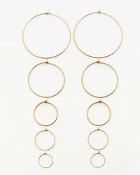 Nashelle XL Classic Hoop Earrings in 14K Gold Fill