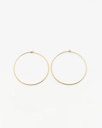Nashelle XL Classic Hoop Earrings in 14K Gold Fill